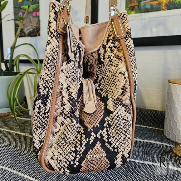 Coach Madison Phoebe Shoulder Bag β Python Snakeskin  #31502 - Picture 5 of 16